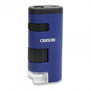 CARSON Microscope de poche 20x Led Bleu - ProDigiT