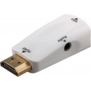 Adaptateur HDMI™/VGA compact avec audio, Doré